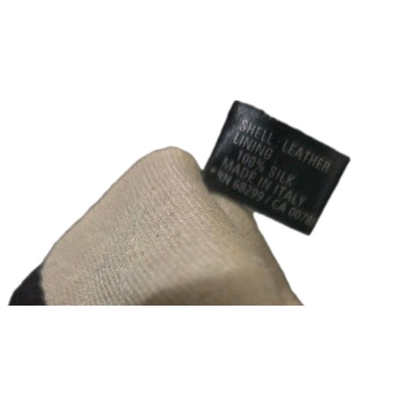 Italian Leather Gloves Women's 7.5 Silk Lined Made in Italy Soft Lambskin - Picture 3 of 8